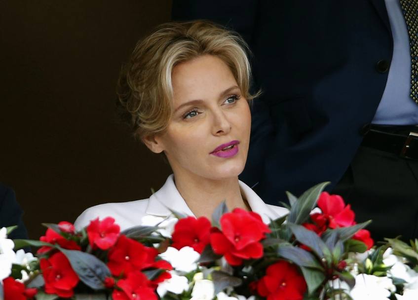 La Principessa Charlene di Monaco si gode la finale. Reuters